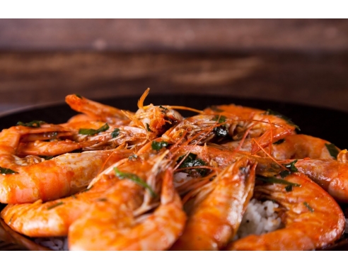 POÊLÉE DE GAMBAS AU SATÉ